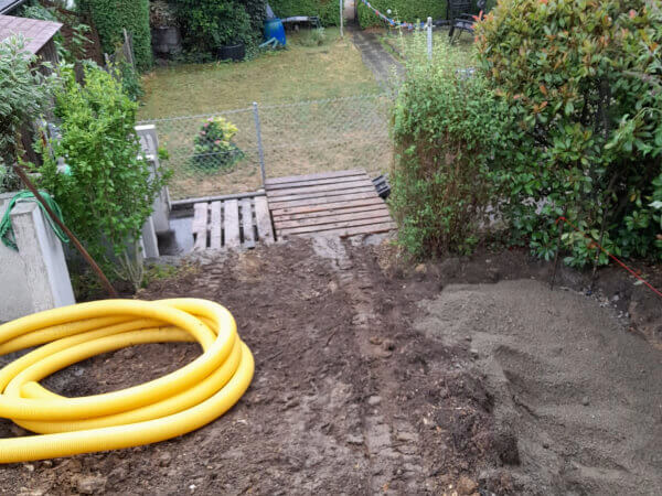 Drainage im Garten verlegen